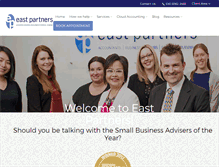 Tablet Screenshot of eastpartners.com.au